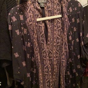 Black and Purple Kimono